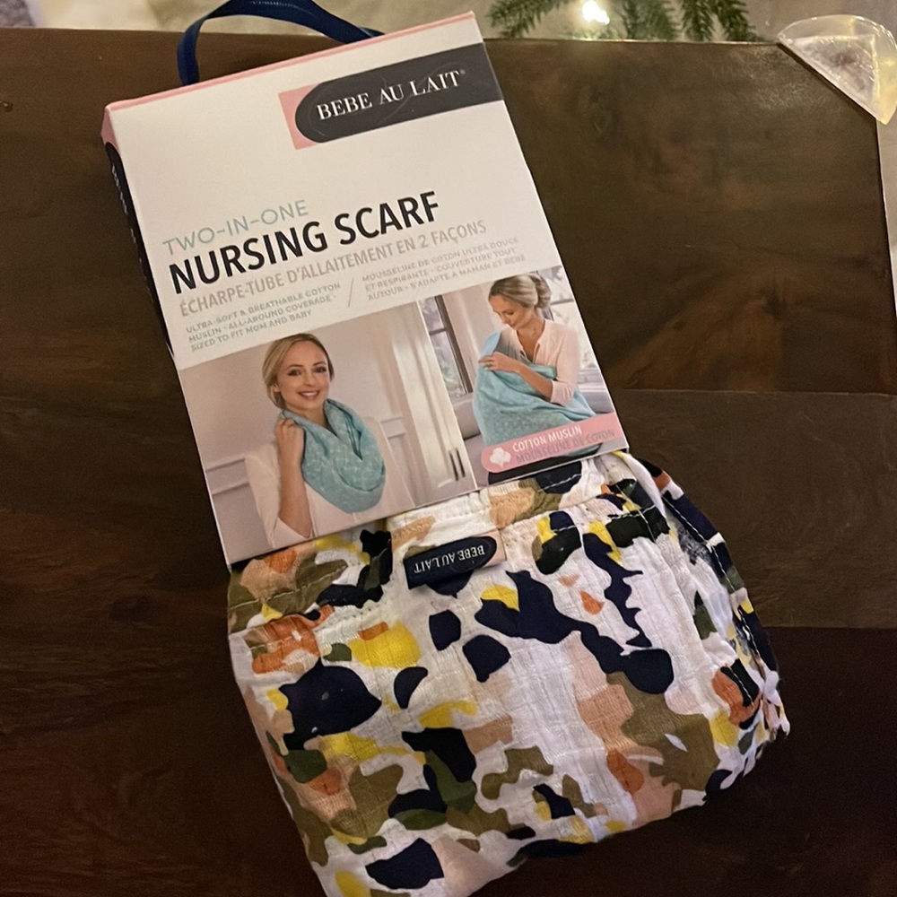 Bébé au Lait® Indigo Premium Muslin Nursing Scarf